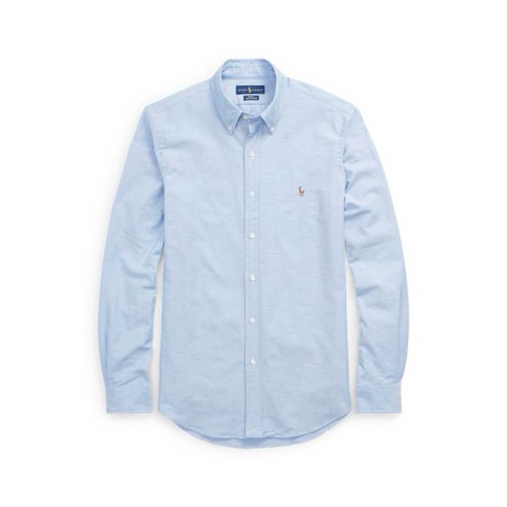 Ralph Lauren Men's Slim Fit Oxford Stretch Button Down Sz LARGE